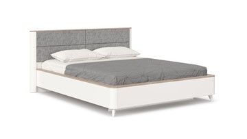 Кровать 2-спальная Стефания 1600 с кроватным основанием ЛД 413.150, Дуб Маувелла PR/Белый в Саранске