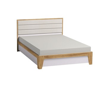 Кровать двуспальная с механизмом Айрис 307 1600, Белый-Дуб золотистый в Саранске