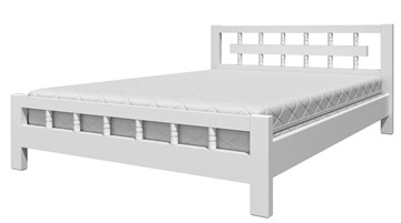 Кровать 2-спальная Натали-5 (Белый Античный) 160х200 в Саранске