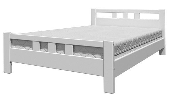 Кровать 1.5-спальная Вероника-2 (Белый Античный) 140х200 в Саранске - изображение