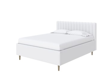 Кровать с бельевым ящиком Madison Lite 160x200, Экокожа (Белый) в Саранске