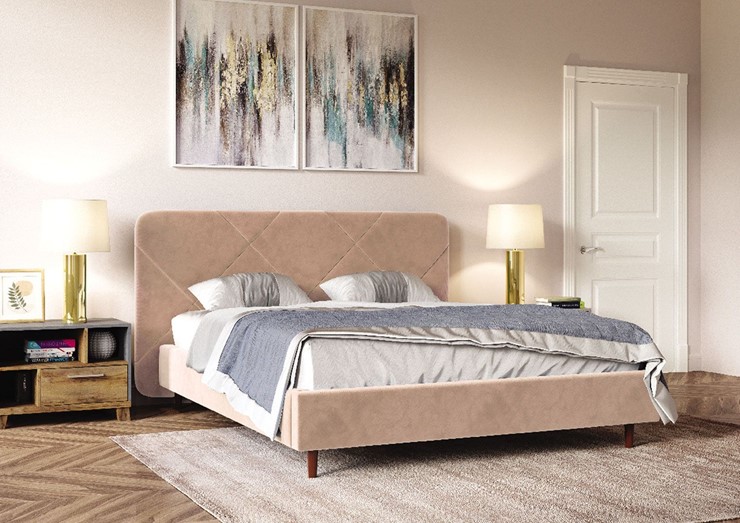 Двуспальная кровать Лима 160х200 (вариант 1) с основанием в Саранске - изображение 4