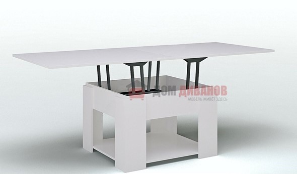Журнальный стол-трансформер Модерн, белый глянец в Саранске - изображение