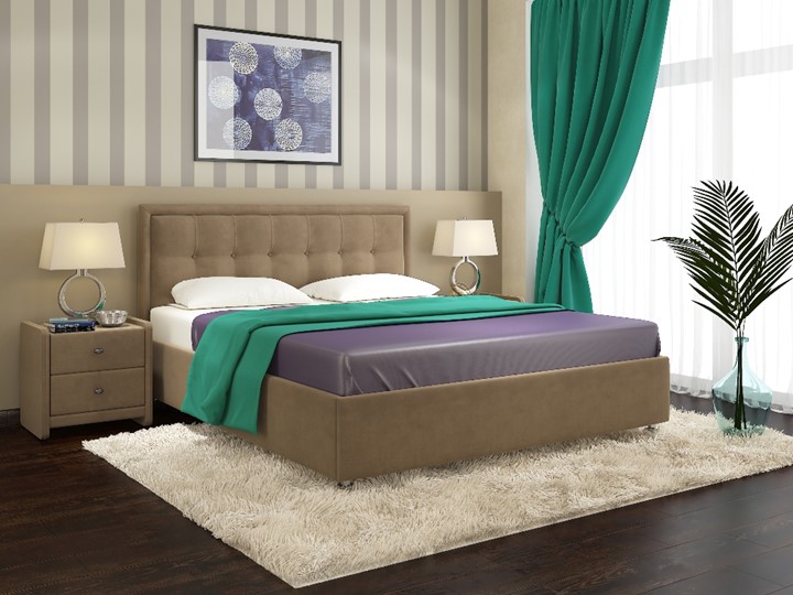 Кровать полутороспальная Amelia размер 140*200 с основанием в Саранскезаказать недорого в интернет-магазине - Дом Диванов
