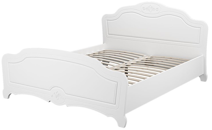 Кровать Лотос (Белый) 160х200 с основанием в Саранске - изображение 1