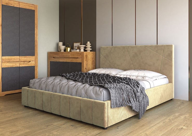 Кровать в спальню Нельсон Абстракция 120х200 (вариант 3) без основания в Саранске - изображение 1