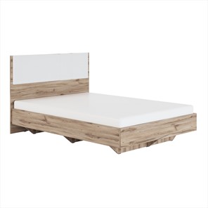 Полуторная кровать Николь (мод.1.2) 1,4 белая экокожа, с ортопедическим основанием в Саранске