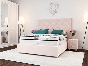 Кровать двуспальная Style Compact/Island M 180х200, Флок (Велсофт Винтажный розовый) в Саранске