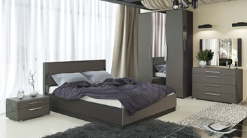 Модульная спальня Наоми №2, цвет Фон серый, Джут в Саранске