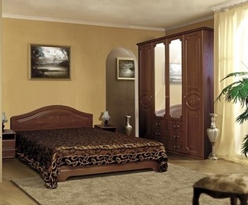 Спальный гарнитур Ивушка-5, цвет Итальянский орех в Саранске