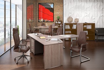 Набор мебели в офис Xten для двух сотрудников с тумбочками в Саранске - предосмотр 2