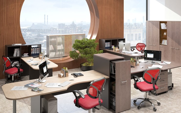 Набор мебели в офис Xten для двух сотрудников с тумбочками в Саранске - изображение 5