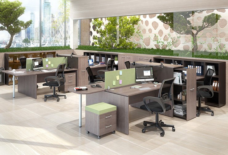 Набор мебели в офис Xten для двух сотрудников с тумбочками в Саранске - изображение 1