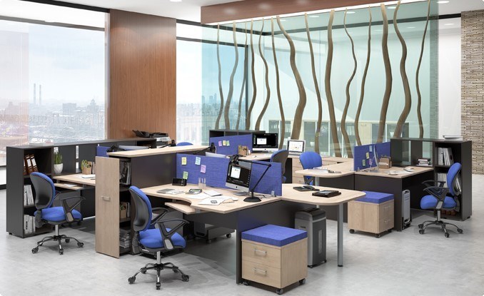 Набор мебели в офис Xten для двух сотрудников с тумбочками в Саранске - изображение 6
