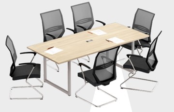 Комплект офисной мебели А4 (металлокаркас QUATTRO) белый премиум / металлокаркас белый в Саранске - предосмотр 8