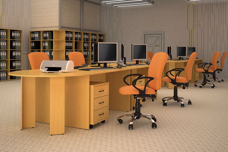 Мебель для персонала Классик рабочее место для опенспэйса (фрифло) в Саранске - изображение