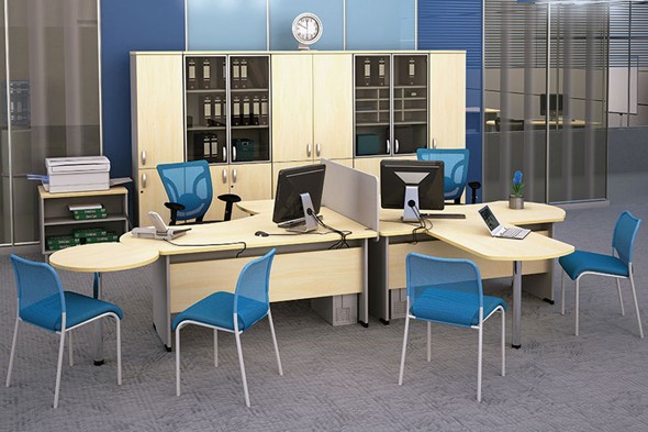 Мебель для персонала Boston для 2 сотрудников по работе с клиентами в Саранске - изображение