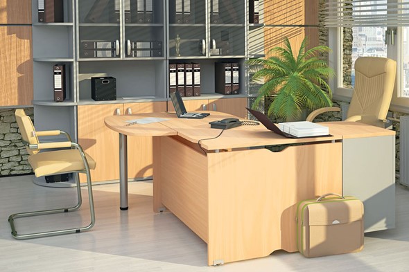 Комплект офисной мебели Милан для руководителя отдела в Саранске - изображение