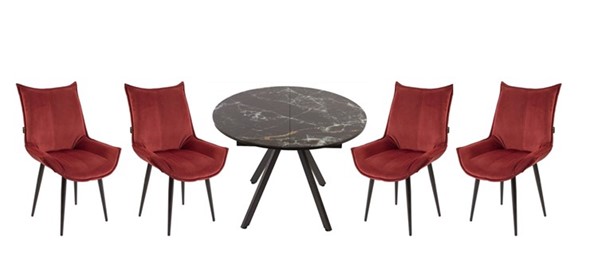 Обеденная зона стол Олимп, 4 стула Осло в Саранске - изображение