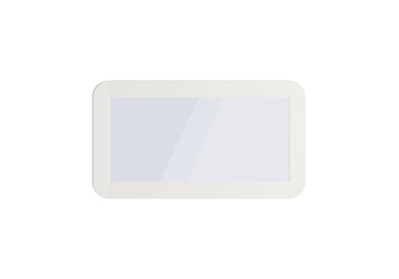 Зеркало прямоугольное Люкс, Эко-кожа белая в Саранске
