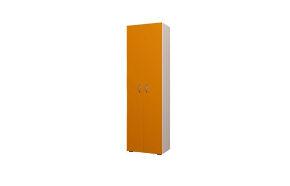 Двухдверный детский шкаф 600 ДО Млечный дуб, Оранжевый в Саранске - изображение