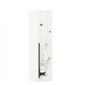 Одностворчатый шкаф Джоли Тип 1 ЛД 535.010, Серый шелк в Саранске