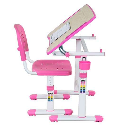 Парта растущая + стул Piccolino II Pink в Саранске - изображение 5