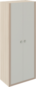 Шкаф двухстворчатый Глэдис М22 (Шимо светлый/Белый текстурный) в Саранске