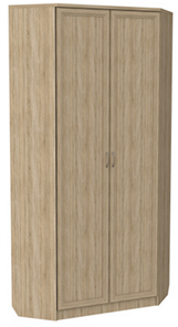 Шкаф распашной 401 угловой со штангой, цвет Дуб Сонома в Саранске