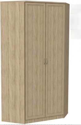 Шкаф распашной 403 несимметричный, цвет Дуб Сонома в Саранске - изображение