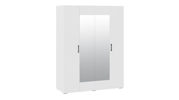 Шкаф для одежды 4-х дверный с зеркалом Нео (Белый) в Саранске