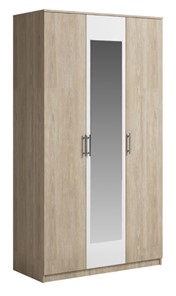 Шкаф 3 двери Светлана, с зеркалом, белый/дуб сонома в Саранске - предосмотр
