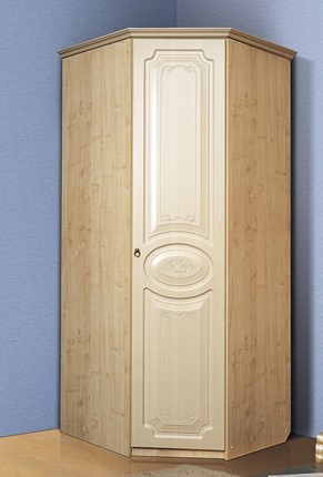 Распашной шкаф угловой Ивушка-5, цвет Дуб беленый в Саранске - изображение