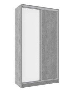 Шкаф 2-х дверный 1200 Домашний Зеркало/ЛДСП, Atelier светлый в Саранске
