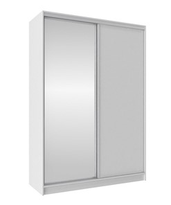 Шкаф 1600 Домашний Зеркало/ЛДСП, Белый в Саранске