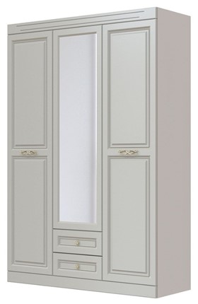 Шкаф трехдверный в спальню Олимп ШР-3 (Фисташковый) 1 зеркало в Саранске - изображение