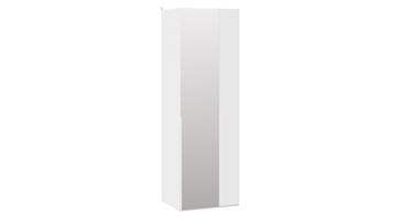 Шкаф угловой с 1 зеркальной дверью Порто (580) СМ-393.07.007 (Белый жемчуг/Белый жемчуг) в Саранске