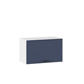 Навесной горизонтальный шкаф 600 Индиго ЛД 298.710.000.119, Белый/Тёмно-синий в Саранске