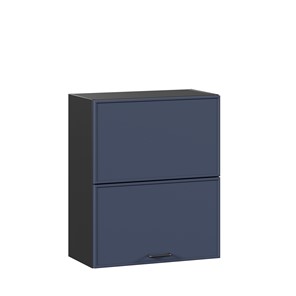 Кухонный горизонтальный шкаф 600 комбинированный Индиго ЛД 298.970.000.167, Чёрный/Тёмно-синий в Саранске