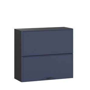 Горизонтальный кухонный шкаф 800 Индиго ЛД 298.980.000.168, Чёрный/Тёмно-синий в Саранске - предосмотр