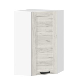 Навесной кухонный шкаф 600 угловой высокий Винченца ЛД 234.620.000.042, Белый/Дуб Крафт белый в Саранске