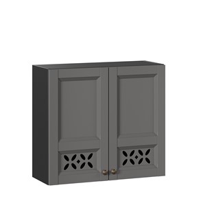 Кухонный шкаф Амели-3 800 ЛД 299.360.000.035, Черный/Оникс серый в Саранске