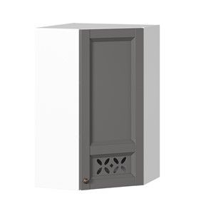 Кухонный шкаф Амели-3 угловой 600 высокий ЛД 299.620.000.057, Белый/Оникс серый в Саранске