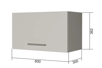 Шкаф настенный В360, Белое гладкое Ламарти/Антрацит в Саранске