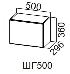 Навесной шкаф Вельвет ШГ500/360 в Саранске