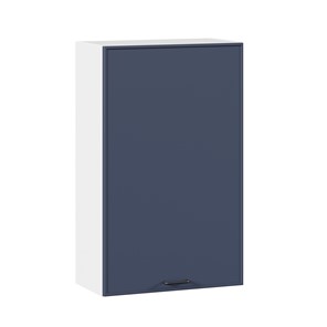 Навесной кухонный шкаф высокий 600 Индиго ЛД 298.450.000.112, Белый/Тёмно-синий в Саранске