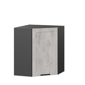 Угловой кухонный шкаф 600 Джамис ЛД 296.610.000.074, Чёрный/Белый камень в Саранске
