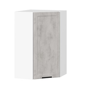 Шкаф угловой на кухню 600 высокий Джамис ЛД 296.620.000.033, Белый/Белый камень в Саранске