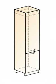 Шкаф-пенал под холодильник Бостон L600 (2 дв. гл.) в Саранске