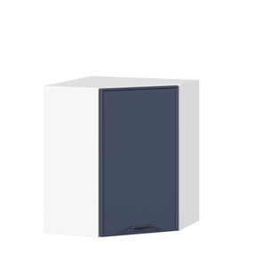 Настенный угловой шкаф Индиго ЛД 298.610.000.116, Белый/Тёмно-синий в Саранске